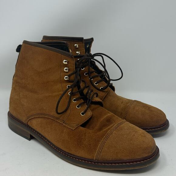SHOE THE BEAR Curtis Boot Suede Tan Size 9.5 43 Men’s Shoes Leather